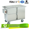 Skh012-1 aço inoxidável isolado carrinho de comida, elétrico aquecido (tipo de loja de calor), Saikang